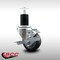 Service Caster 3'' SS Thermoplastic Rubber Swivel 1-3/4'' Expanding Stem Caster with Brake SCC-SSEX20S314-TPRB-TLB-134 - alternate 2